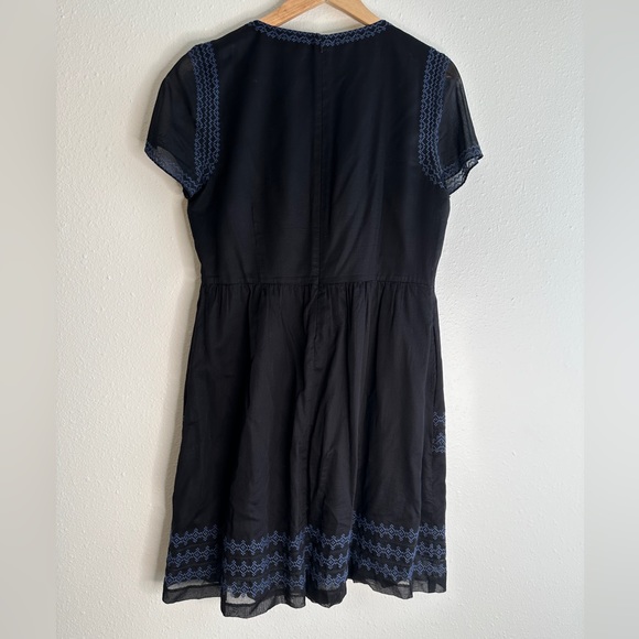 Madewell Augustine Embroidered Dress women's sz 8 - Picture 6 of 6